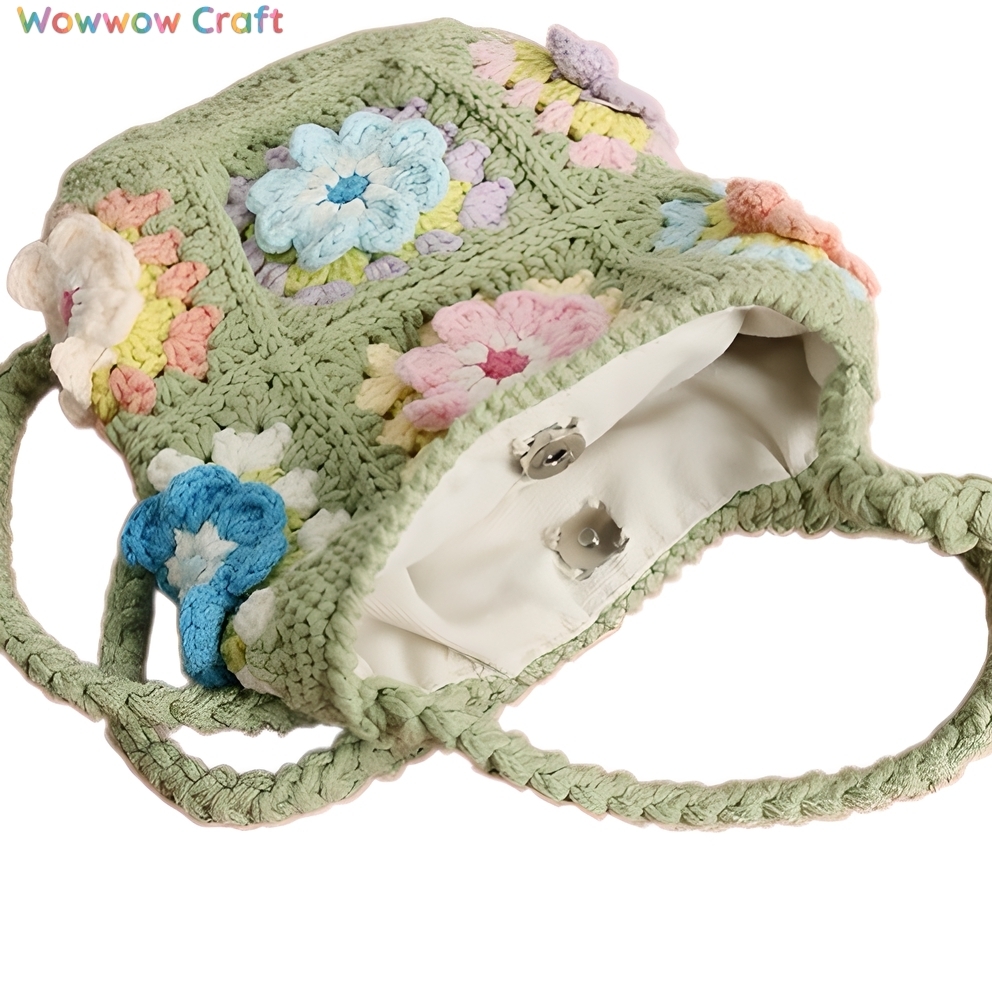 Crochet Granny Square Mini Crossbody Bag - Crochet Shoulder Bags,handmade crochet bags, custom amigurumi dolls, woven tote bags, eco-friendly gifts, unique crochet toys, organic yarn crafts, personalized crochet, handmade plushies, boho crochet accessories, sustainable handmade gifts